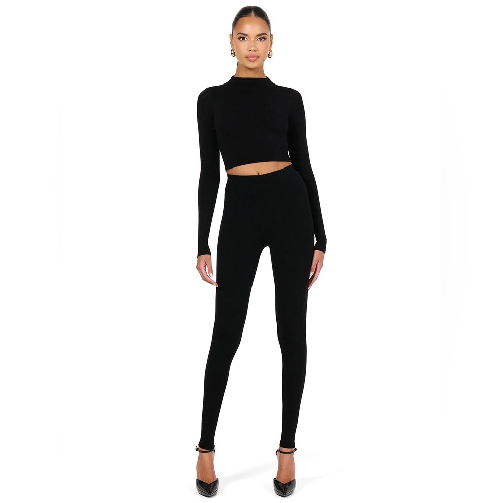 Naked Wardrobe easily suede leggings